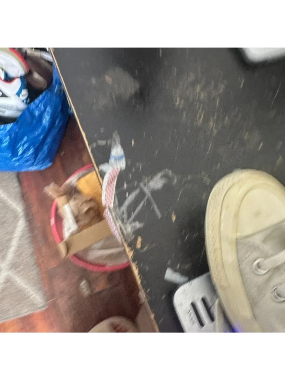 Converse x Comme des Garcons PLAY Women 8 Parchment Canvas High Top Shoes